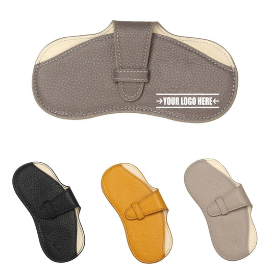 Portable Soft Genuine Leather Glasses Case