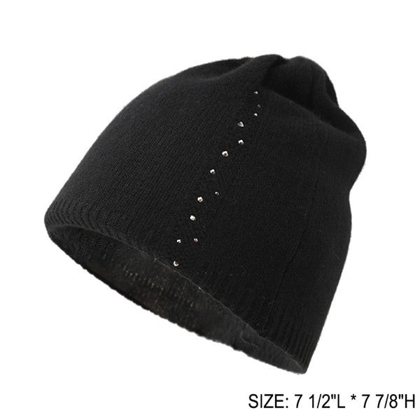 Pure Cashmere Winter Beanie Cap and Fingerless Gloves