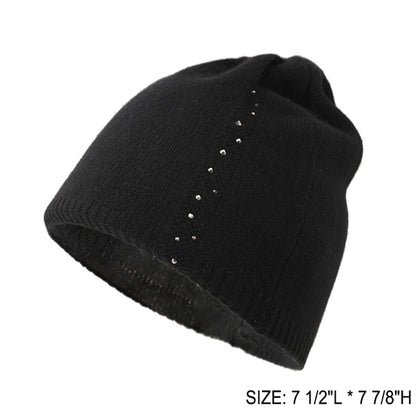 Pure Cashmere Winter Beanie Cap and Fingerless Gloves
