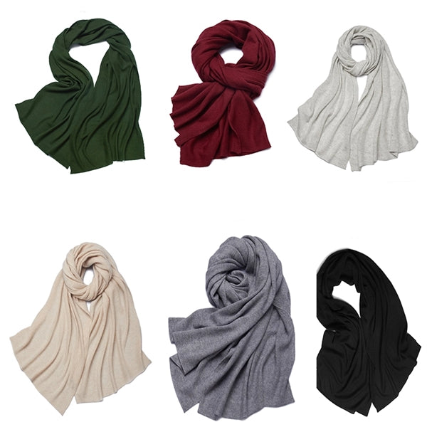 Cashmere Knitted Travel Scarf, Wrap, Shawl and Stole