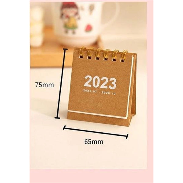 Kraft Paper Mini Desk Calendar