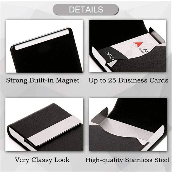 PU Leather Business Card Holder