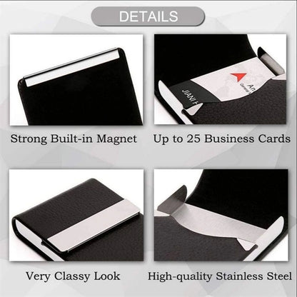 PU Leather Business Card Holder