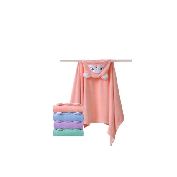 Children Hooded Beach Towel, baby bath robe wrap