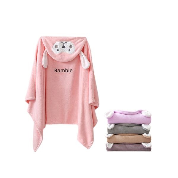 Children Hooded Beach Towel, baby bath robe wrap