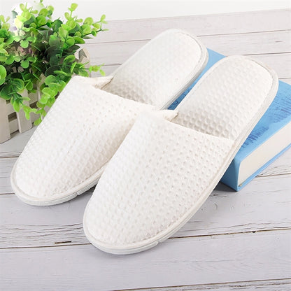 Waffle Disposable Hotel Spa Slippers