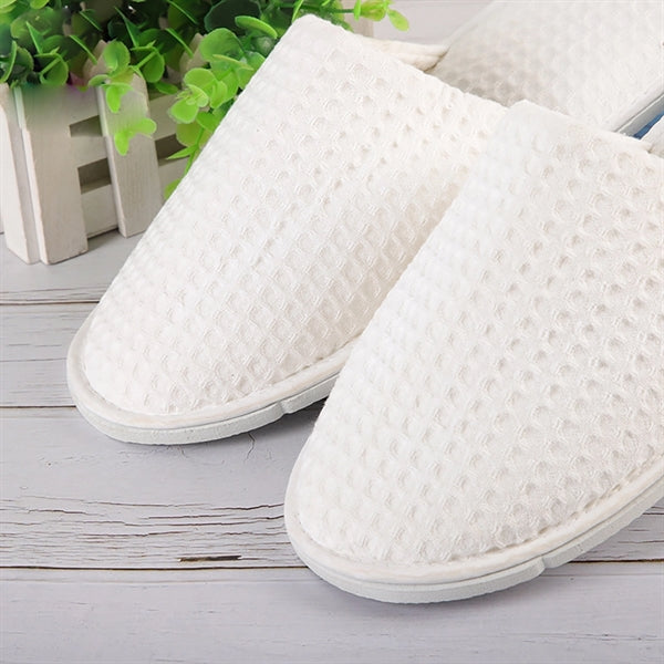 Waffle Disposable Hotel Spa Slippers