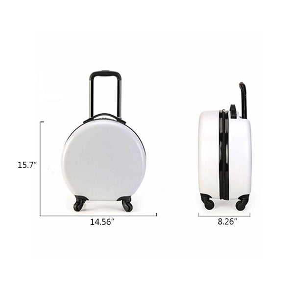 18" Round Children Luggage Suitcase Travel Trolley Case