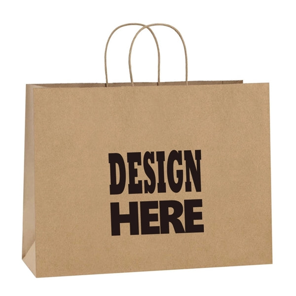 Custom Kraft Paper Gift Bags 16''x12''