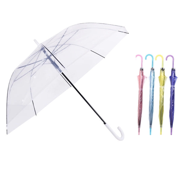 Clear Umbrella Canopy Windproof Transparent Stick