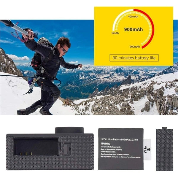 Waterproof Action Camera with Multi Accessories