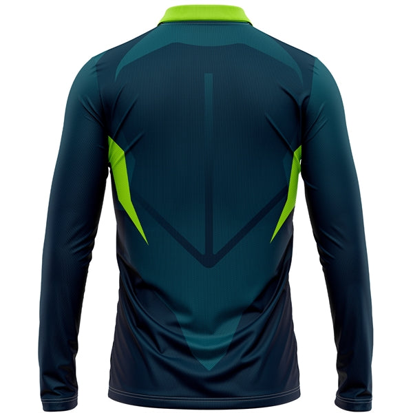 Unisex 75D Pique Sublimation Long Sleeve Polo