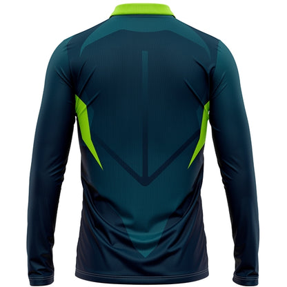 Unisex 75D Pique Sublimation Long Sleeve Polo