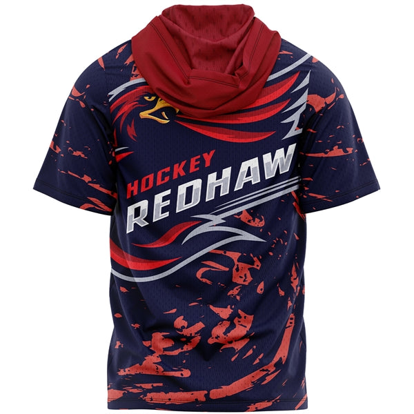 Unisex 160 GSM Birdseye Mesh Performance Short Sleeve Hoodie