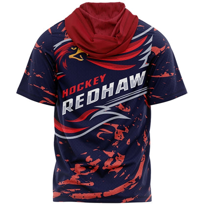 Unisex 160 GSM Birdseye Mesh Performance Short Sleeve Hoodie