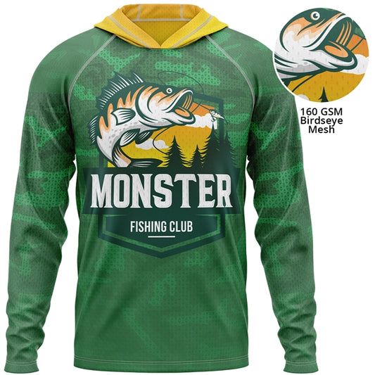 Unisex 160 GSM Birdseye Mesh Long Sleeve Hoodie shirt
