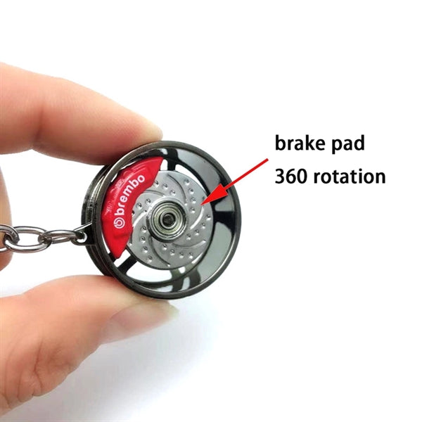 AMG Car Hub Key Chain with Brake Pads