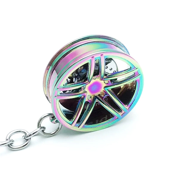 AMG Car Hub Key Chain with Brake Pads
