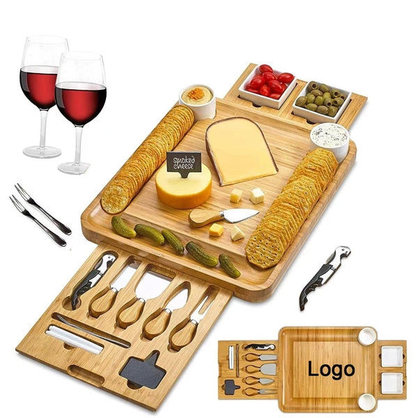 Bamboo Charcuterie Board Set