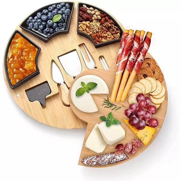 Bamboo Charcuterie Board Set