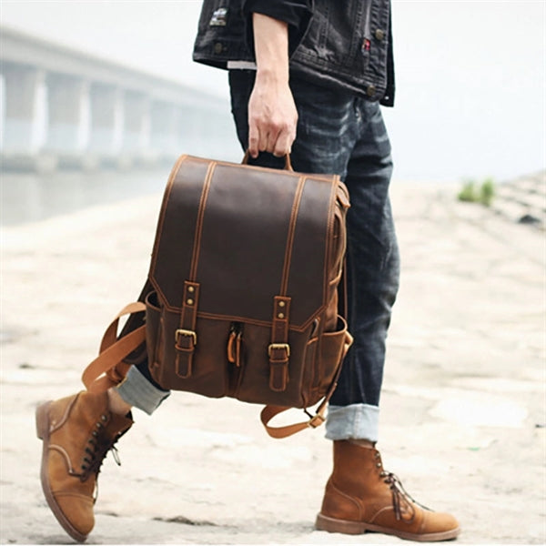 Vintage Genuine Leather Backpack
