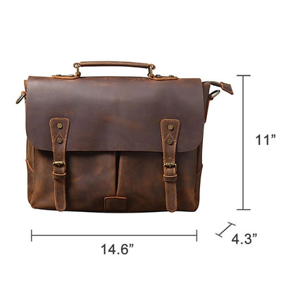 Full Grain Leather Briefcase