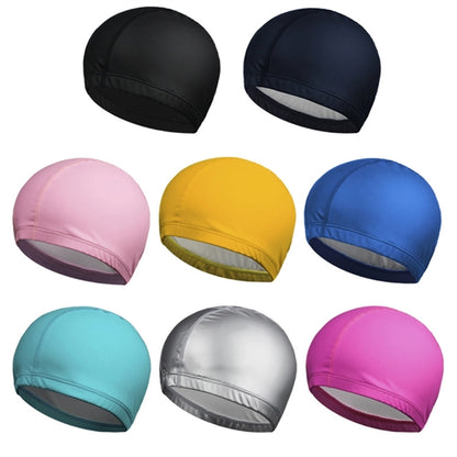 Solid Waterproof Swim Cap