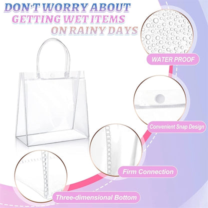 Clear PVC Gift Tote Bag With Handle