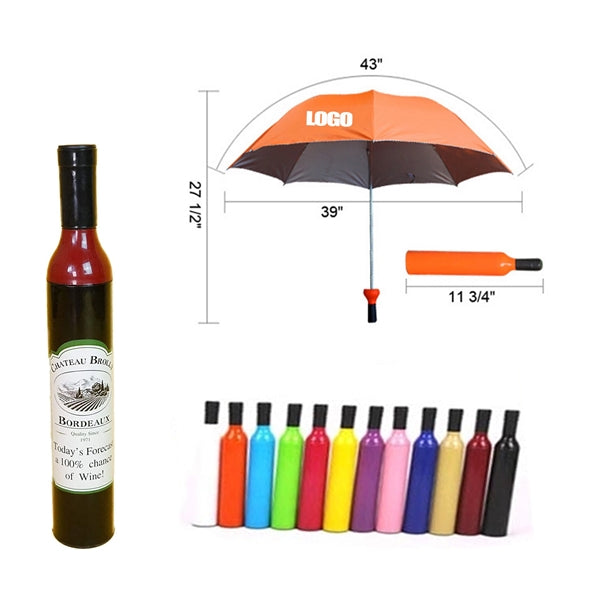 Arc 42" Wine Bottle Umbrella