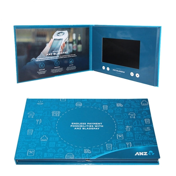 10.1 Inch Screen Customized Hardcover Video Brochure