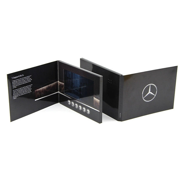 Customized Softcover Video Brochure With 7 Inch Screen