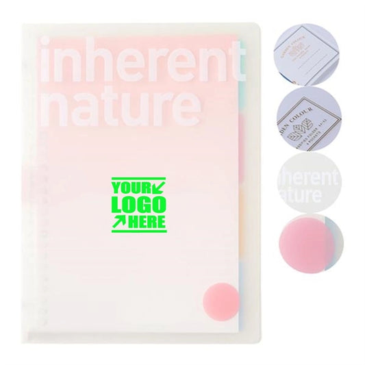 Removable Pp Transparent Frosted Coil Book