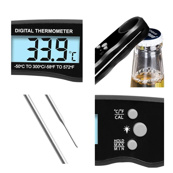 Digital Instant Read Meat Thermometer-Folding Probe