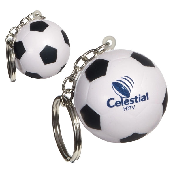 Soccer Stress Reliever Ball Key Chain