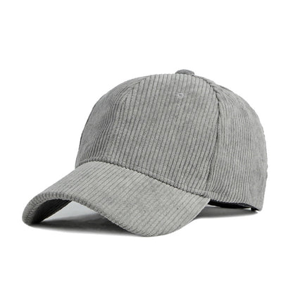 Corduroy Thermal Brim Baseball Cap Hat