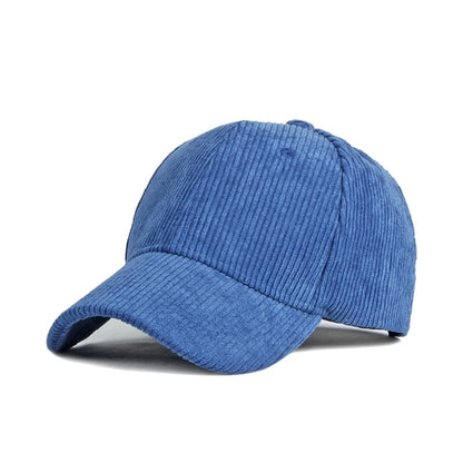 Corduroy Thermal Brim Baseball Cap Hat