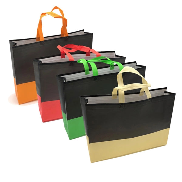 Two Tone Non-Woven Tote Shopping Bag