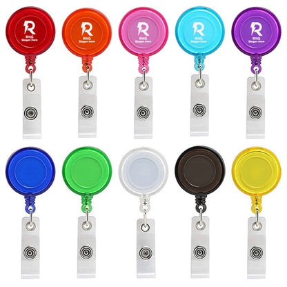 Round Shaped Retractable Badge Holder