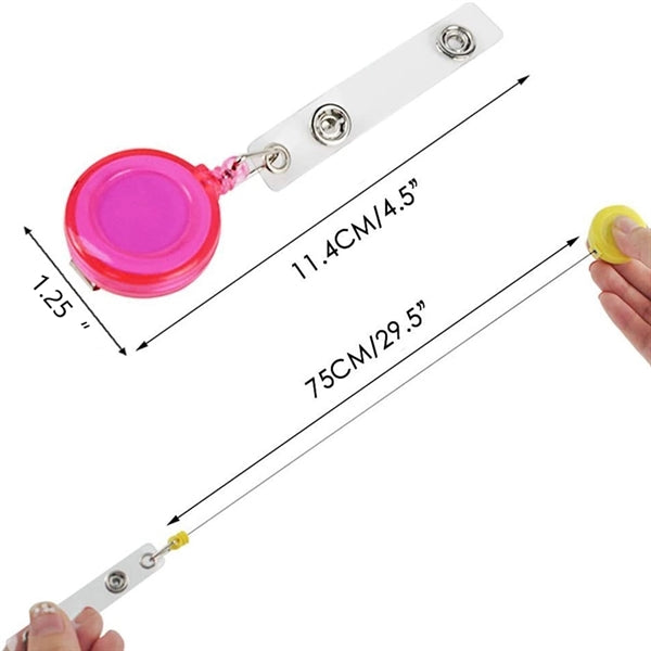 Round Shaped Retractable Badge Holder