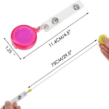 Round Shaped Retractable Badge Holder