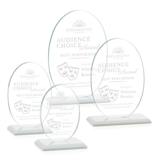 Austin Award (Vert) - White