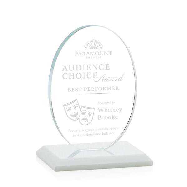 Austin Award (Vert) - White