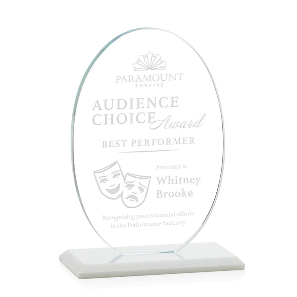 Austin Award (Vert) - White