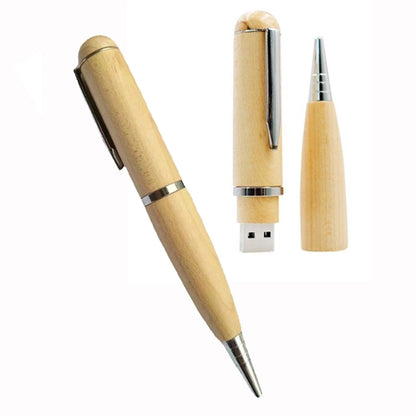 Wooden Ballpoint Pen USB Flash Drive (8GB)