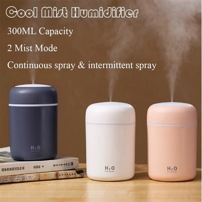 300Ml Portable Desktop Car Humidifier