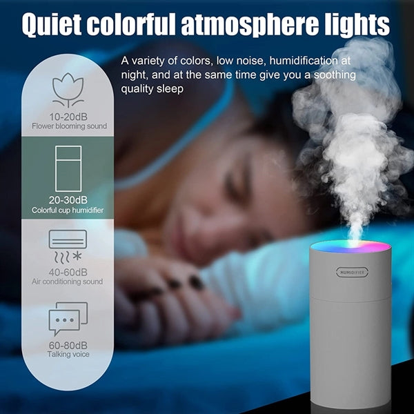 USB 7-Color Mini Car Desktop Humidifier