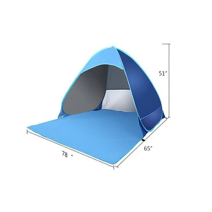 Automatic Pop Up Outdoors Beach Tent Sun Shelter Cabana