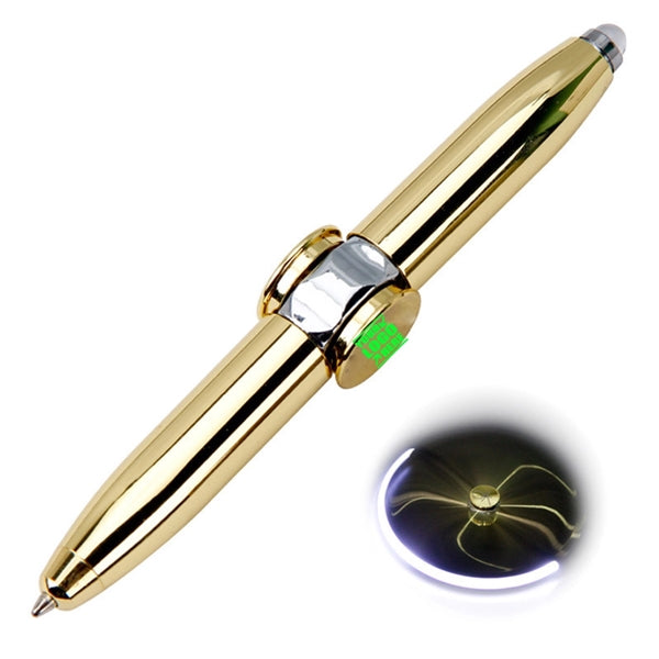 Multifunction Fingertip Gyro Pen With Led Light