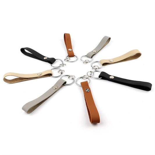 Keychain Leather for Car Home Key Ring Strap Holder