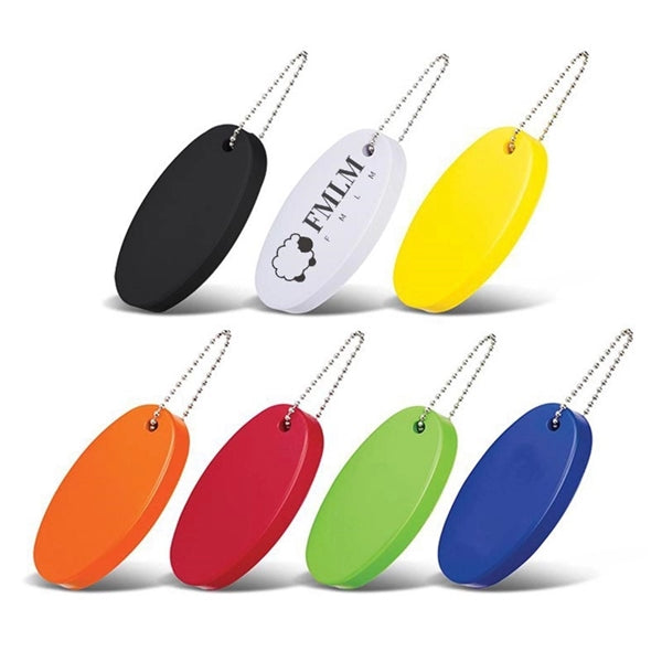 Oval Soft Floater Keychain